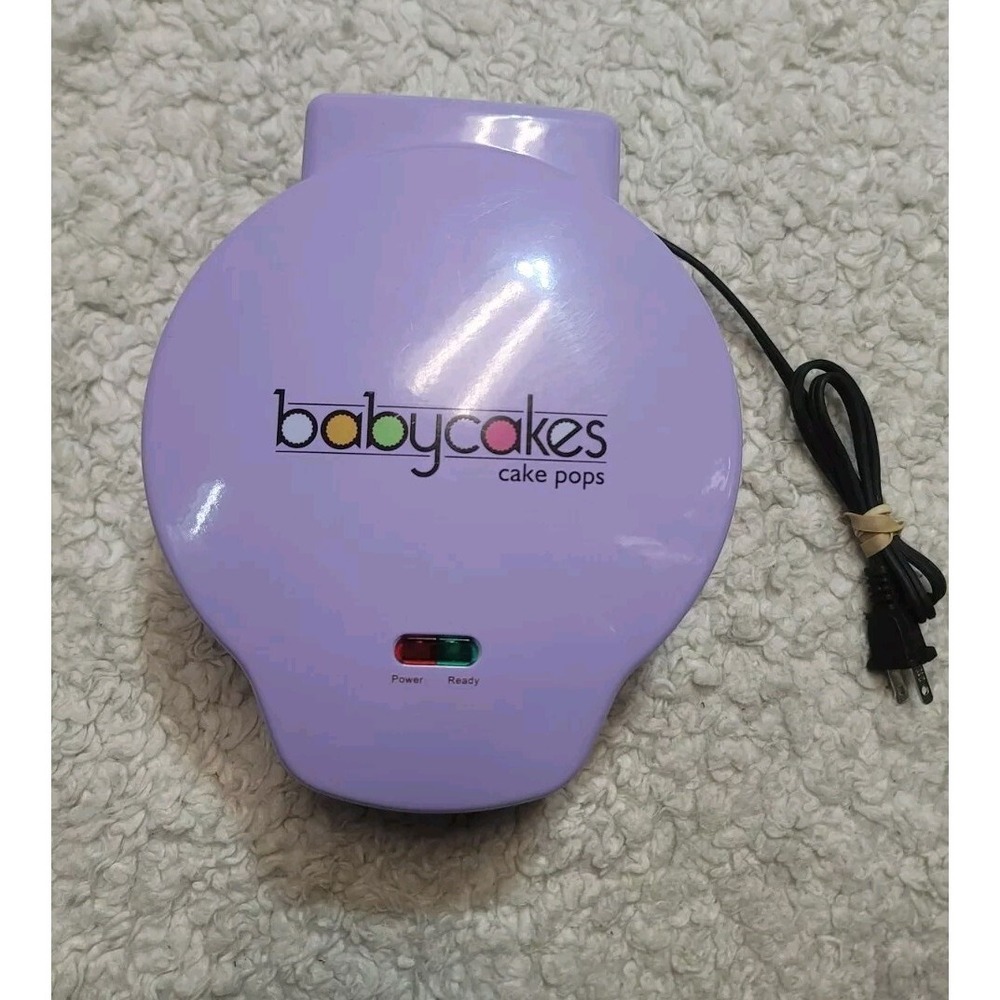 Babycakes Cake Pops Donut Hole Maker CP-12 Kids Nonstick Cooking Purple Baking